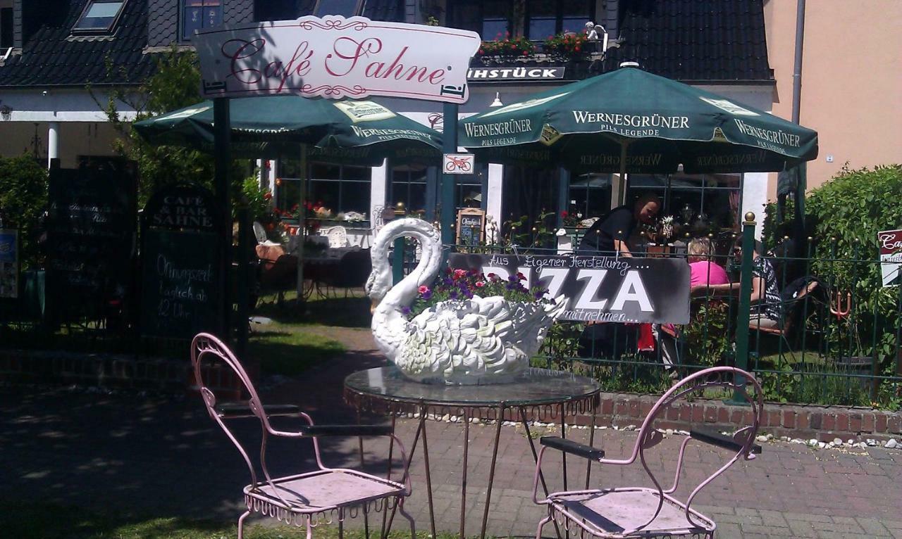cafesahne u Pension Dranske Bagian luar foto